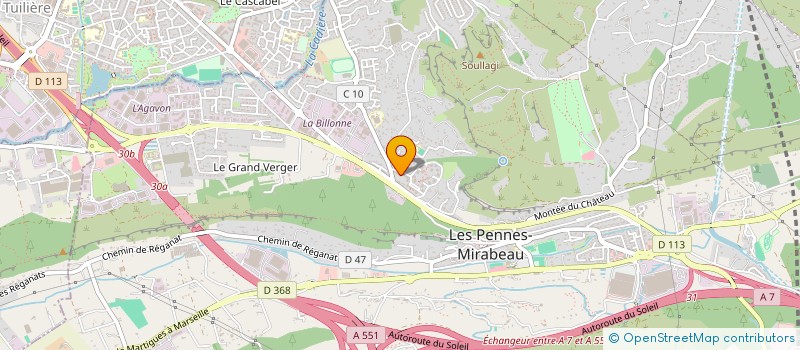 localisation de l'entreprise EUROPE SECURITE à LES PENNES-MIRABEAU