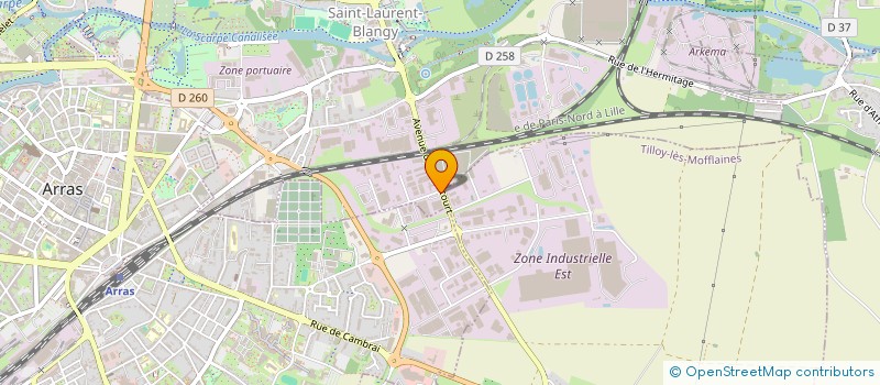 localisation de l'entreprise EUROPE SECURITE SERVICES COTE D OPALE à SAINT-LAURENT-BLANGY