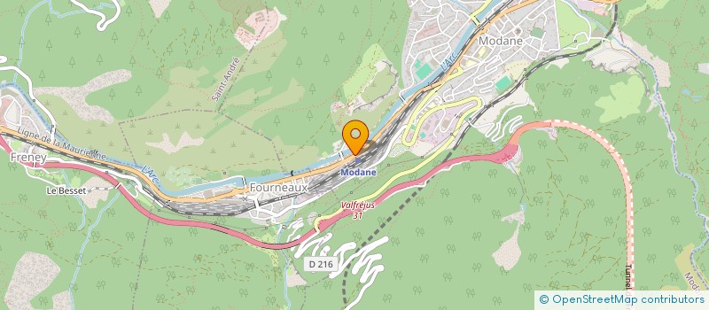 localisation de l'entreprise EUROPE SERVICES à MODANE