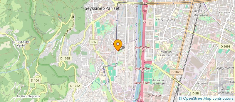localisation de l'entreprise EUROPE SERVICES NETTOYAGE à SEYSSINS
