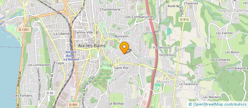 localisation de l'entreprise EUROPE STAR  AIX-LES-BAINS