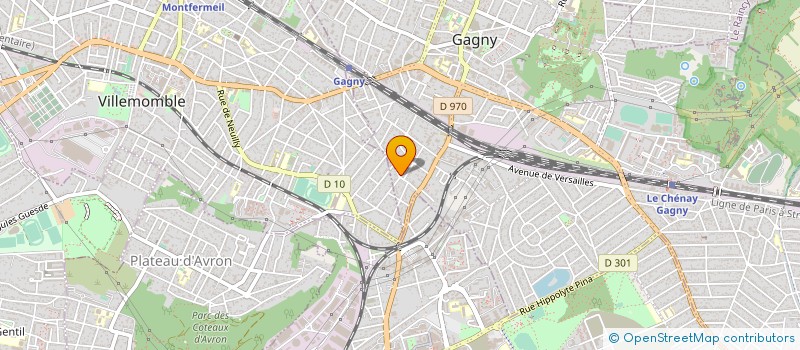 localisation de l'entreprise EUROPE STYL  GAGNY