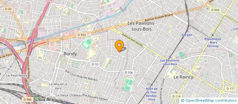 localisation de l'entreprise EUROPE SYNTHESE  BONDY