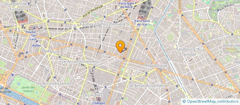 localisation de l'entreprise EUROPE TEINTURE  PARIS