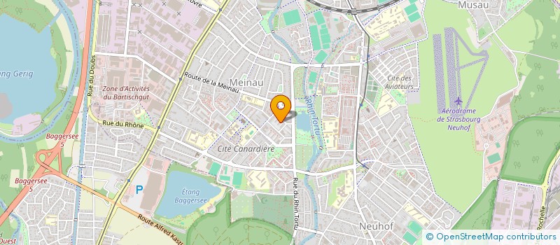 localisation de l'entreprise EUROPE TOITURES à STRASBOURG