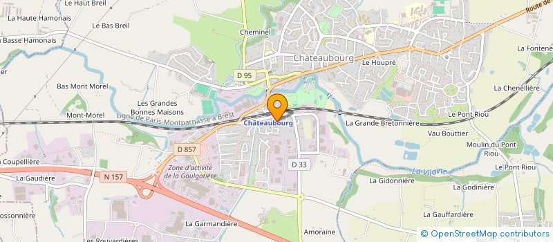 localisation de l'entreprise EUROPE TOURISME à CHATEAUBOURG