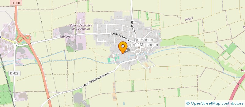 localisation de l'entreprise EUROPE TP  GRIESHEIM-PRES-MOLSHEIM