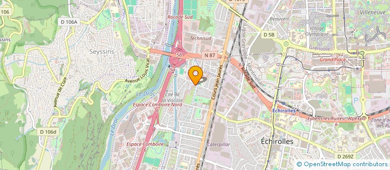 localisation de l'entreprise EUROPE TRADE COMPANY  ECHIROLLES