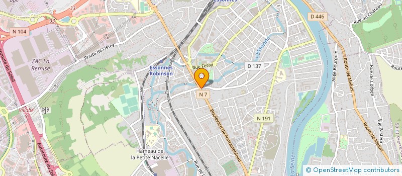 localisation de l'entreprise EUROPE TRANSACTIONS IMMO à CORBEIL-ESSONNES