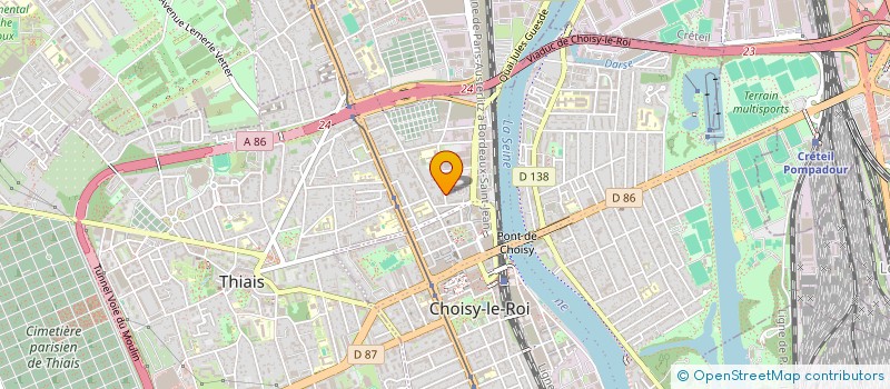localisation de l'entreprise EUROPE TRANSPORT FRIGORIFIQUE à CHOISY-LE-ROI