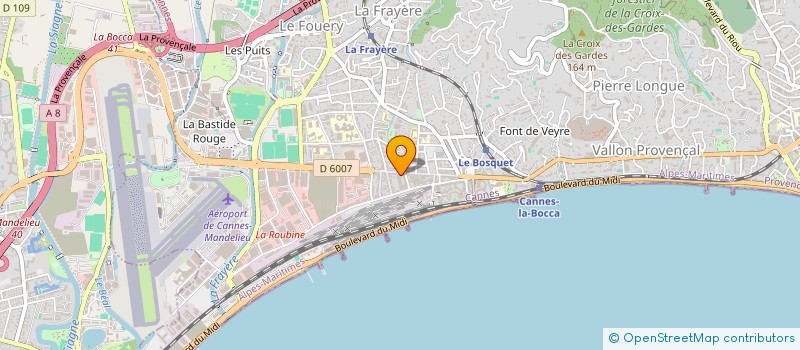 localisation de l'entreprise EUROPE VIDEO CANNES LA BOCCA  CANNES
