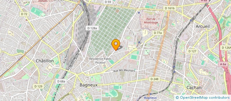 localisation de l'entreprise EUROPE92 à BAGNEUX