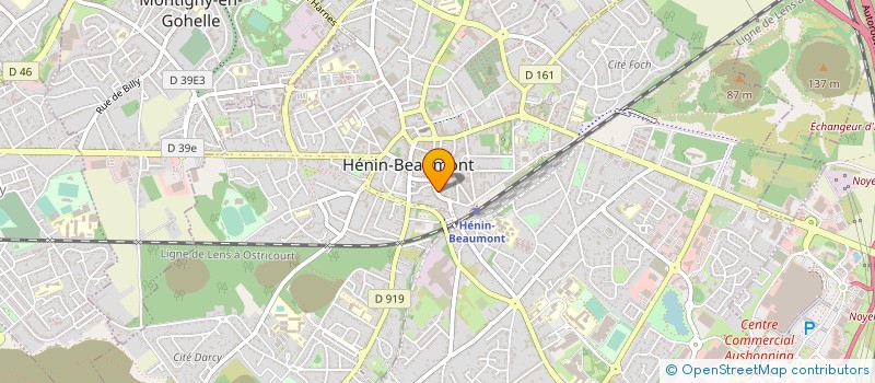 localisation de l'entreprise EUROPEA 2000 à HENIN-BEAUMONT