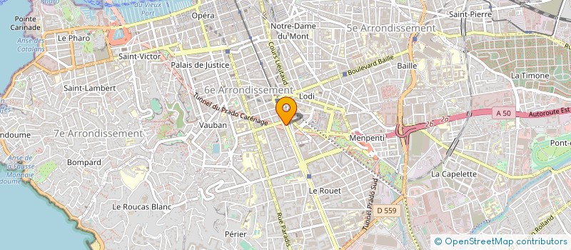localisation de l'entreprise EUROPEAN ACADEMY OF CERAMIC IMPLANTOLOGY (E.A.C.IM)  MARSEILLE
