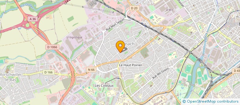 localisation de l'entreprise EUROPEAN BASEBALL COACHES ASSOCIATION  MULHOUSE