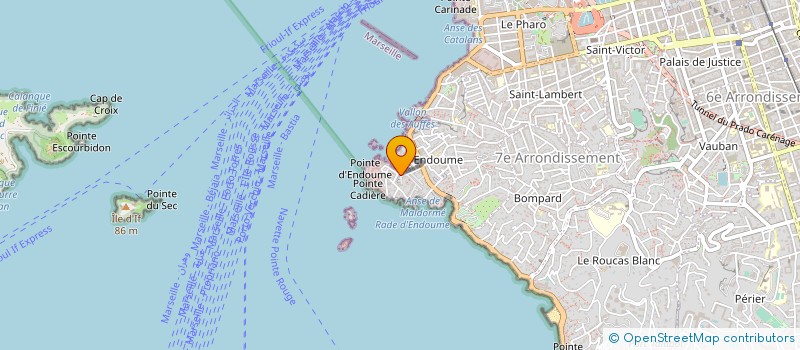 localisation de l'entreprise EUROPEAN BEACH RUGBY ASSOCIATION à MARSEILLE