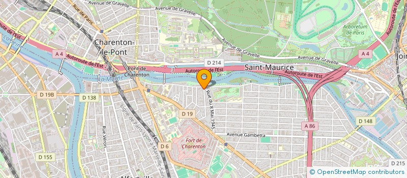 localisation de l'entreprise EUROPEAN DATA AERONAUTIQUE à MAISONS ALFORT