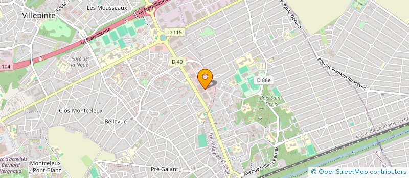 localisation de l'entreprise EUROPEAN DATA CONNECTING à VILLEPINTE