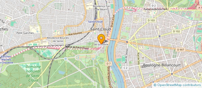 localisation de l'entreprise EUROPEAN ENGINEERING SOFTWARE GESTION à SAINT-CLOUD