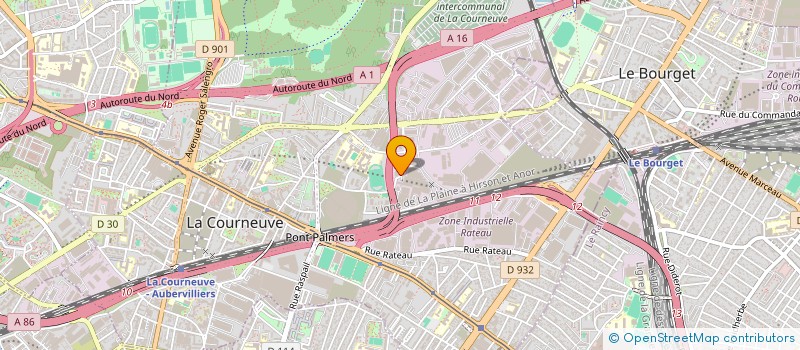 localisation de l'entreprise EUROPEAN HALAL SERVICES à LA COURNEUVE