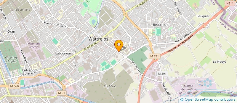 localisation de l'entreprise EUROPEAN HURLUS CARS à WATTRELOS