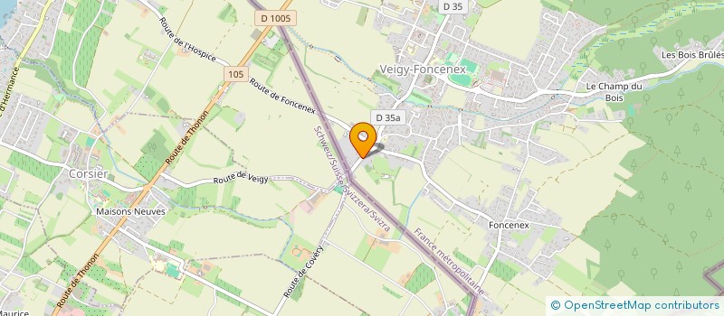 localisation de l'entreprise EUROPEAN MEDITECH  VEIGY-FONCENEX