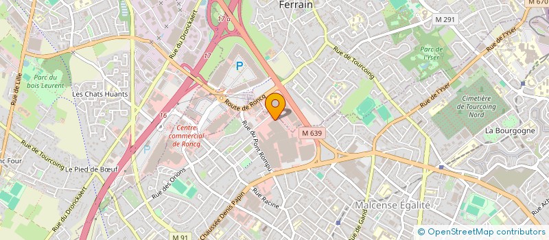 localisation de l'entreprise EUROPEAN MOTORS CARS  TOURCOING