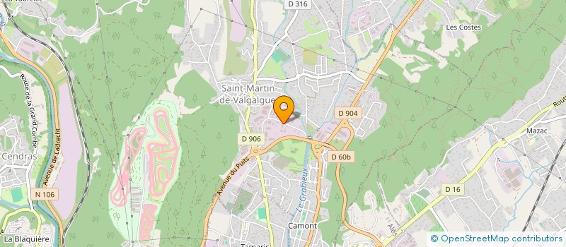 localisation de l'entreprise EUROPEAN MOTORS CHALLENGE AUTO  SAINT-MARTIN-DE-VALGALGUES