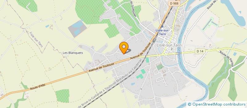localisation de l'entreprise EUROPEAN MUSIC PRODUCTION à LISLE-SUR-TARN