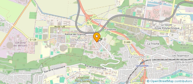 localisation de l'entreprise EUROPEAN OPEN EPITAXY  ORSAY