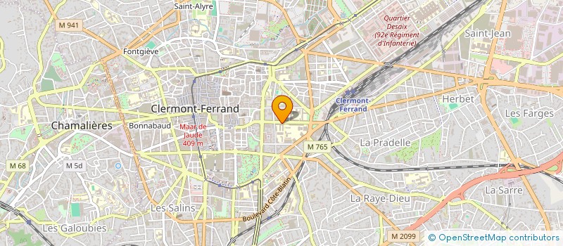 localisation de l'entreprise EUROPEAN STUDENTS ALL TOGETHER (ESAT)  CLERMONT-FERRAND