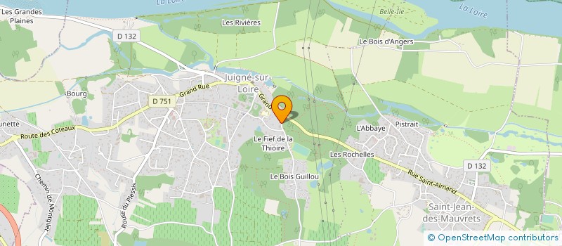 localisation de l'entreprise EUROPEAN SUN INVEST ET PAR ABREVIATION E.S.I à LES GARENNES SUR LOIRE