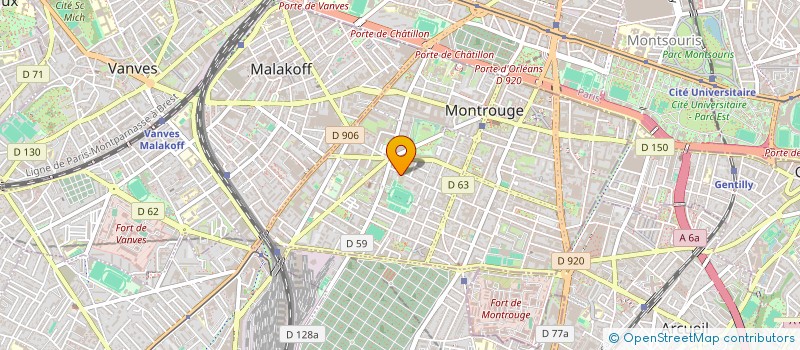 localisation de l'entreprise EUROPEAN YOUTH ALLIANCE IN SPORT'S FIELD  MONTROUGE