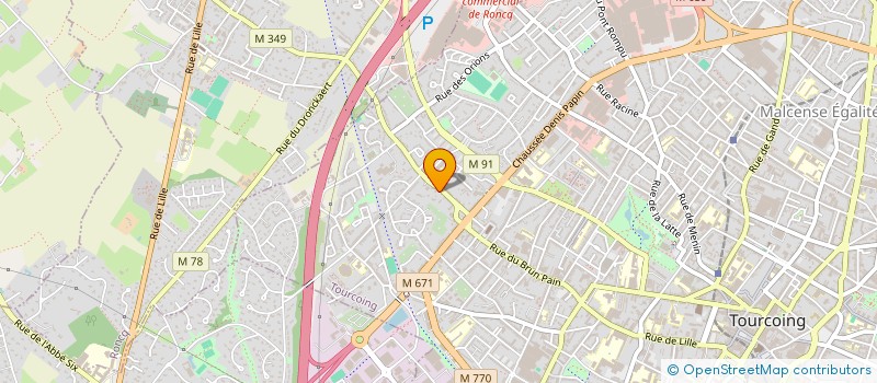 localisation de l'entreprise EUROPEAN YOUTH ON THE MOVE  TOURCOING