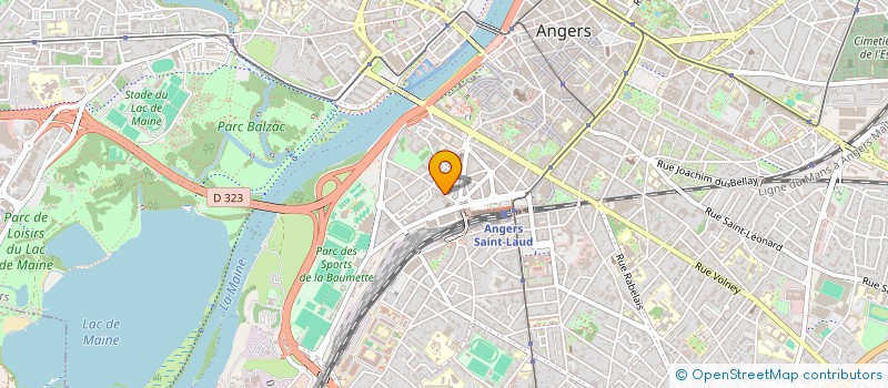 localisation de l'entreprise EUROPEAU à ANGERS