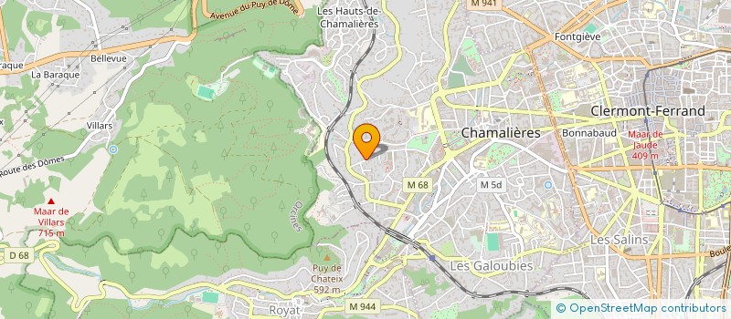 localisation de l'entreprise EUROPEEN IMMO  CHAMALIERES