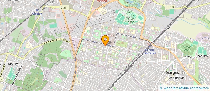 localisation de l'entreprise EUROPEEN LOGISTIC MASET à SARCELLES