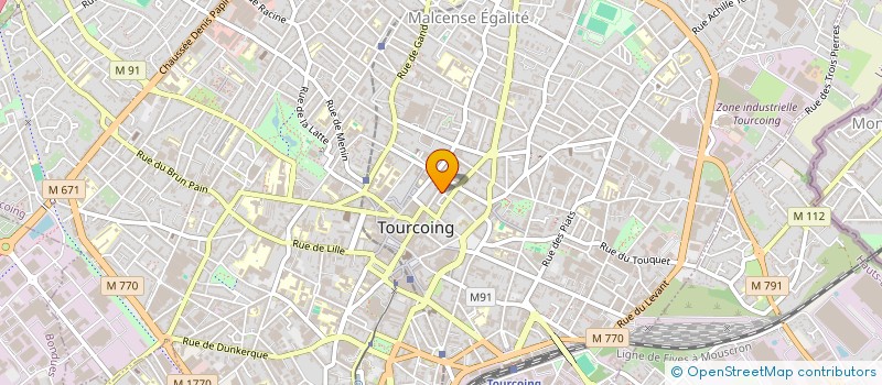 localisation de l'entreprise EUROPEEN PEINTURE  TOURCOING