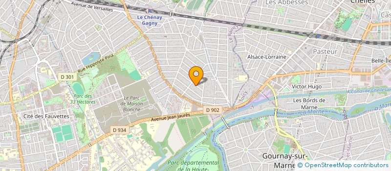 localisation de l'entreprise EUROPEEN TRANSPORT URGENT  GAGNY