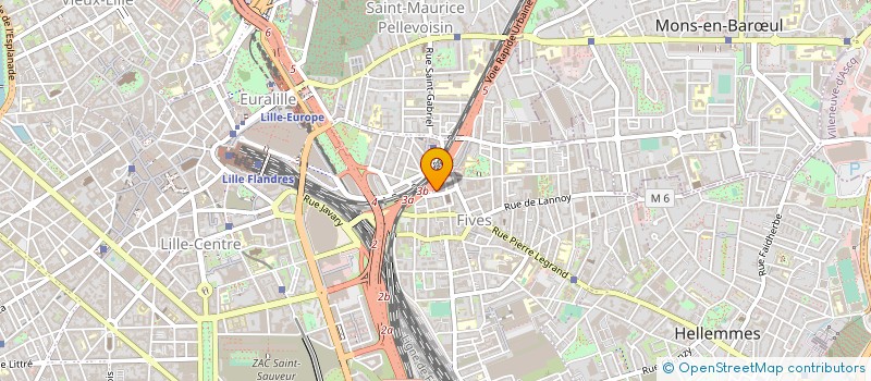 localisation de l'entreprise EUROPEENNE ART ET PIERRE à LILLE