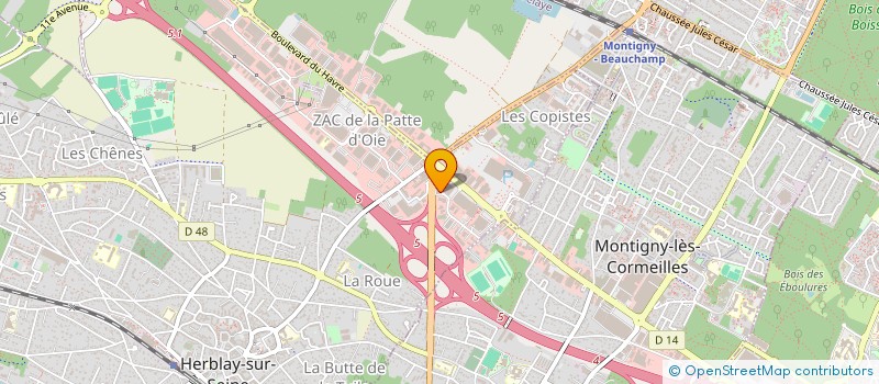 localisation de l'entreprise EUROPEENNE AUTO à HERBLAY-SUR-SEINE