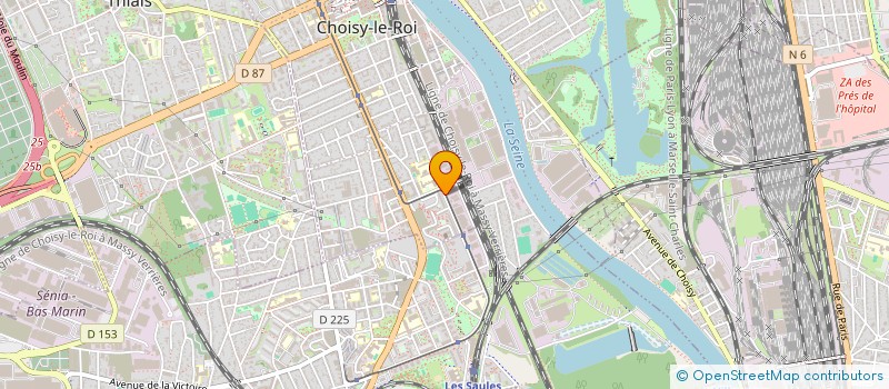 localisation de l'entreprise EUROPEENNE BATIMENT SERVICES à CHOISY-LE-ROI