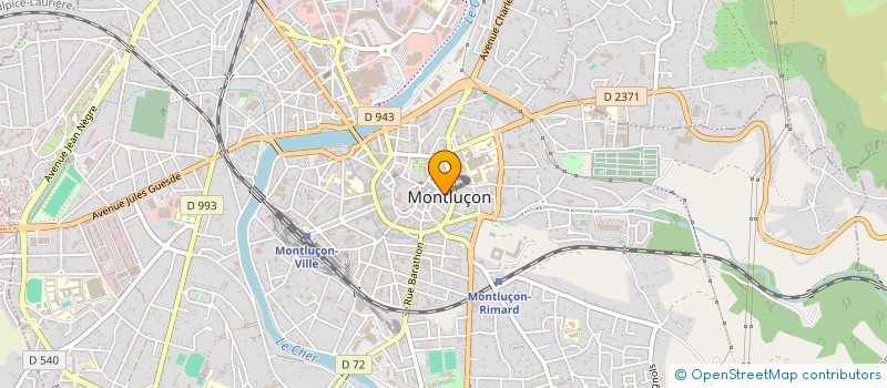 localisation de l'entreprise EUROPEENNE BATISSEURS MAISONS INDIVIDUEL à MONTLUCON