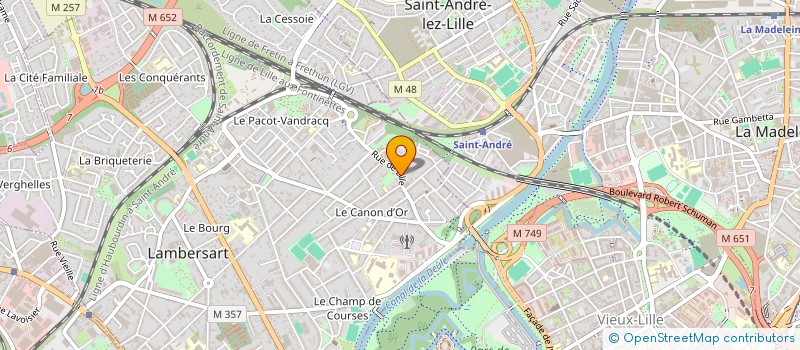 localisation de l'entreprise EUROPEENNE COMMERCE INGENIERIE FORMATION à LAMBERSART