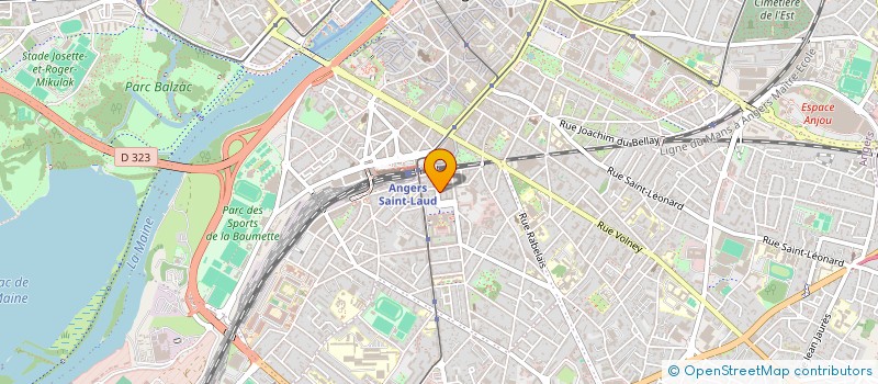 localisation de l'entreprise EUROPEENNE CONSEILS SERVICES  ANGERS