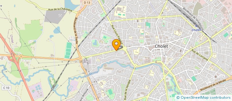 localisation de l'entreprise EUROPEENNE D'ACHAT DE VEHICULES ET MATERIELS à CHOLET