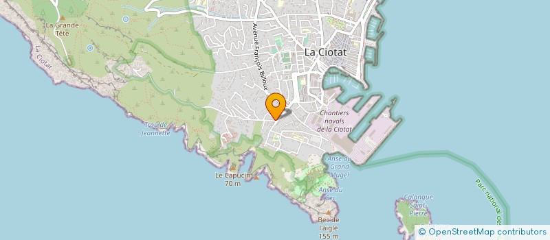 localisation de l'entreprise EUROPEENNE D'AMEUBLEMENTS à LA CIOTAT