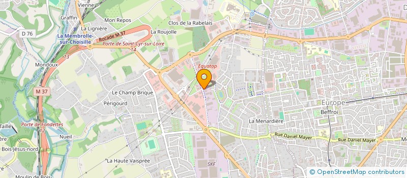 localisation de l'entreprise EUROPEENNE D'ECLAIRAGE à SAINT-CYR-SUR-LOIRE