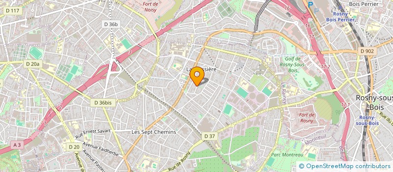 localisation de l'entreprise EUROPEENNE D ENTREPRISES à MONTREUIL