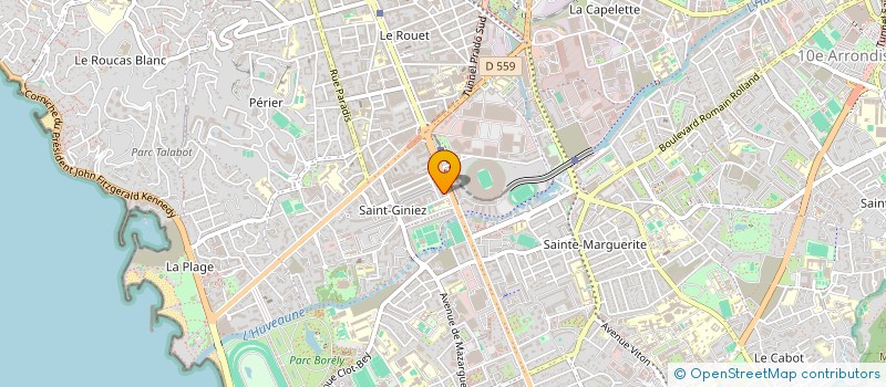 localisation de l'entreprise EUROPEENNE D ENVIRONNEMENT à MARSEILLE